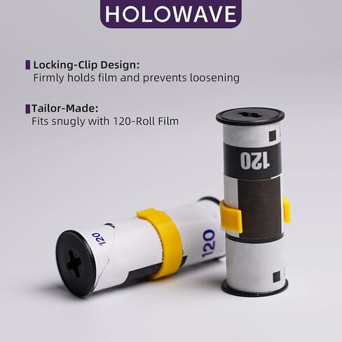 10-Pack 120 Film Spool Securing Clips, Anti-Unraveling Roll Clamps in Kuwait