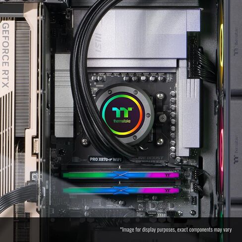 Thermaltake LCGS Reactor 9880F Gaming Desktop (AMD Ryzen™ 7 9800X3D, ToughRam 32GB DDR5 6000MT/s RGB Memory, NVIDIA® GeForce RTX™ 5080, 2TB NVMe M.2, WiFi, Windows 11) T6FD-X870-580-LCS in Kuwait