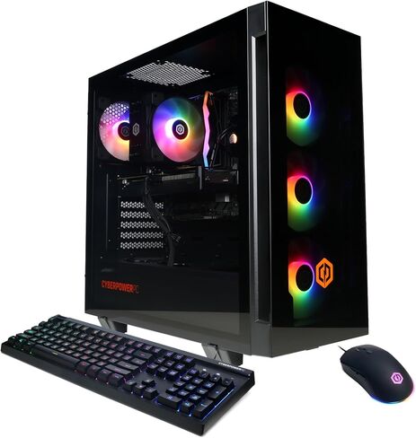 CyberPowerPC Gamer Xtreme VR Gaming PC, Intel Core Ultra 5 225F 3.3GHz, GeForce RTX 5050 8GB, 16GB DDR5, 1TB PCIe 4.0 SSD, WiFi Ready & Windows 11 Home (GXiVR8060A42) in Kuwait
