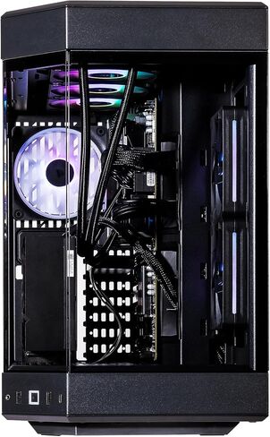 Velztorm Black Praetix 3D Custom Built Y60 Gaming Desktop PC (GeForce RTX 5080 16GB (>4090), Liquid Cooled AMD Ryzen 7 9800X3D, 64GB DDR5, 2TB PCIe SSD, 1000W PSU, WiFi 7, Win11Home) in Kuwait