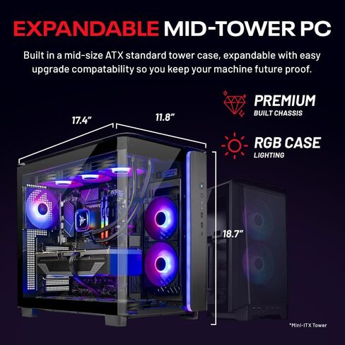 Skytech Gaming PC King 95, Ryzen 7, RX 9070 XT, 32GB RAM, 1TB SSD in Kuwait