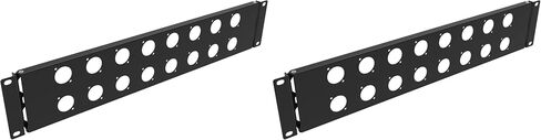 2U Hinged Rack Component Panel with 16 D-Series Punch-Out Holes in Kuwait