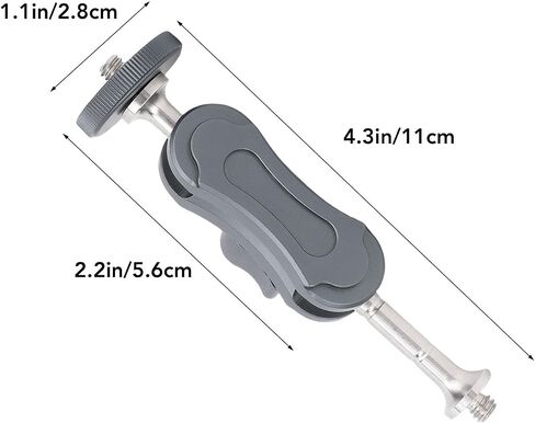 Flexible Articulating Magic Arm with Single Ball Heads, 1/4 Inch Screw for Camera Tripods LED Light, Adjustable Articulating Arm, Aluminum in Kuwait