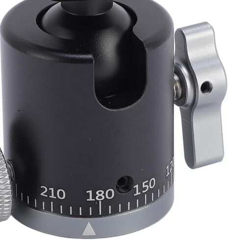 Fabater Aluminum Alloy Tripod Ball Head with Cold Shoe Mount, 360 Degree Rotation for Cameras and Smart Devices, Suitable for Videographers and Outdoor Shooters in Kuwait