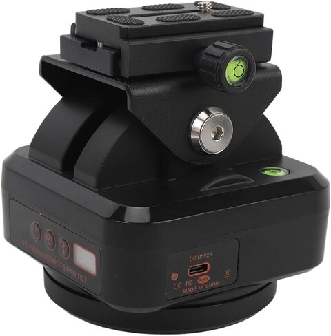 Bewinner YT-1500pro Motorized 360° Remote Control Pan Tilt Head for Smartphone & DSLR Camera, 2.4G Wireless Rotating Panoramic Tripod Head with 2.2kg Load, TypeC Rechargeable, AB Point in Kuwait