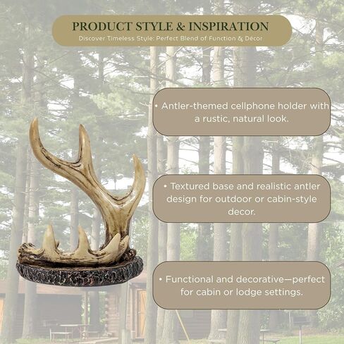 BestGiftEver Faux Antler Cell Phone Stand – Deer Antler Resin Holder in Kuwait