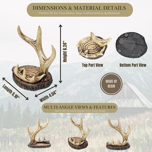 BestGiftEver Faux Antler Cell Phone Stand – Deer Antler Resin Holder in Kuwait