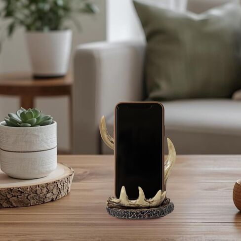 BestGiftEver Faux Antler Cell Phone Stand – Deer Antler Resin Holder in Kuwait