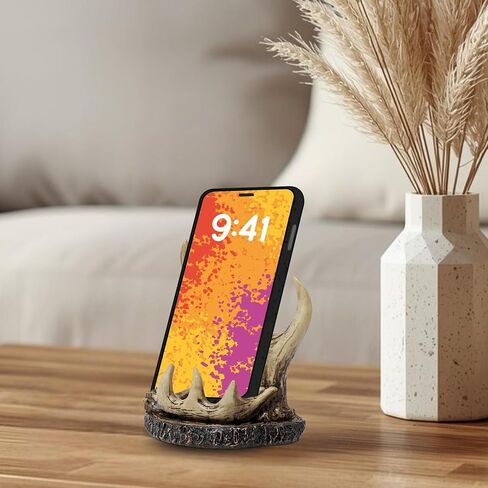 BestGiftEver Faux Antler Cell Phone Stand – Deer Antler Resin Holder in Kuwait