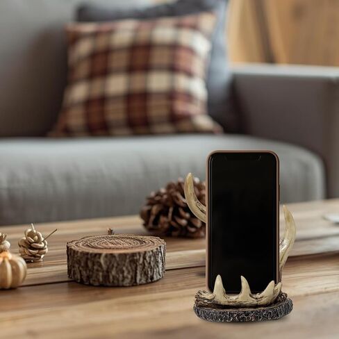BestGiftEver Faux Antler Cell Phone Stand – Deer Antler Resin Holder in Kuwait