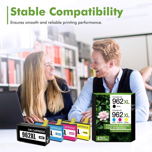 962XL Ink Cartridges Combo Pack for HP Ink 962 OfficeJet Pro 9015e 9010 in Kuwait