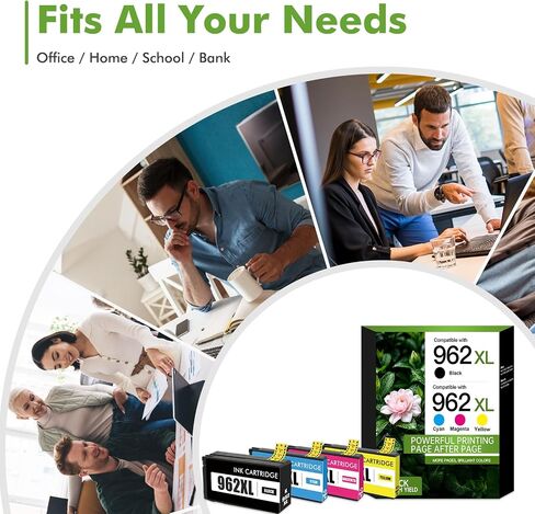 962XL Ink Cartridges Combo Pack for HP Ink 962 OfficeJet Pro 9015e 9010 in Kuwait