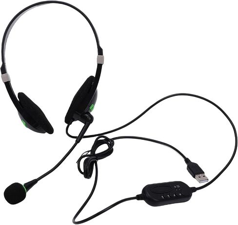 Aoresac USB Headset with Microphone, Noise Canceling, 40mm Hd in Kuwait