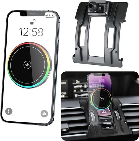 Car Magnetic Phone Mount for Subaru WRX 2022-2026 and Subaru Crosstrek 2024-2027 and Impreza 2024-2026 Auto Accessories Best Cellphone Holder Charger Fast 15W Wireless Charging Screen Stand in Kuwait