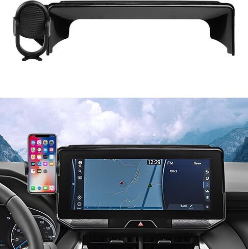 Autorder Car Phone Holder for Toyota Venza 2021 2022 2023 2024 Accessories Phone Mount 12.3" Screen Cell Phone Automobile Cradles 360 Degree Rotation (Not fit Screen with Automatic Light Sensor) in Kuwait