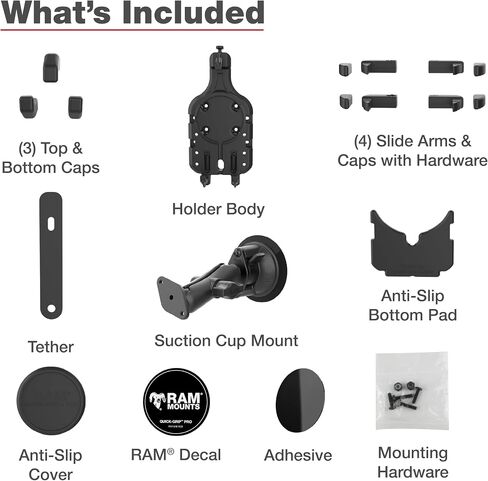 RAM MOUNTS Quick-Grip Pro Phone Mount with Twist-Lock Suction Cup in Kuwait
