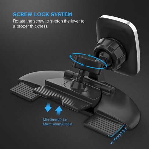 Car Phone Mount,Magnetic Cd Slot Car Mount Phone Holder 6 Magnet for iPhone 11 Pro Xs MAX XR XS X 8 7 Plus, Galaxy S10 S10+ S10e S9 Note 9 (Black) in Kuwait