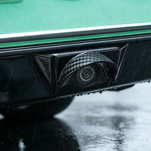 Rear Camera Rain Cover, Curved PVC Lens Hood, 2Pcs in Kuwait