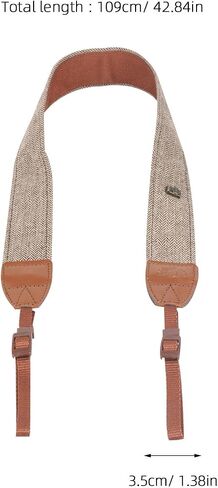 OSALADI Camera Shoulder Strap Wide Cotton Leather Sling for Photographers in Kuwait