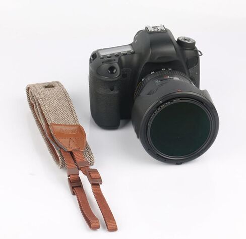 OSALADI Camera Shoulder Strap Wide Cotton Leather Sling for Photographers in Kuwait