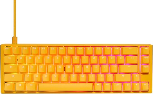 Ducky Channel Yellow One 3 SF 65% Hotswap RGB Double Shot PBT Quack Mechanical Keyboard (Cherry MX Black) in Kuwait