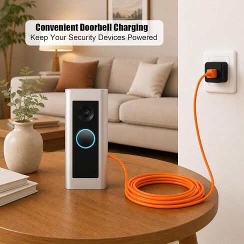 5V Charger Adapter Kit Compatible with Ring Doorbell 2/3/3 Plus/4,3.3ft in Kuwait