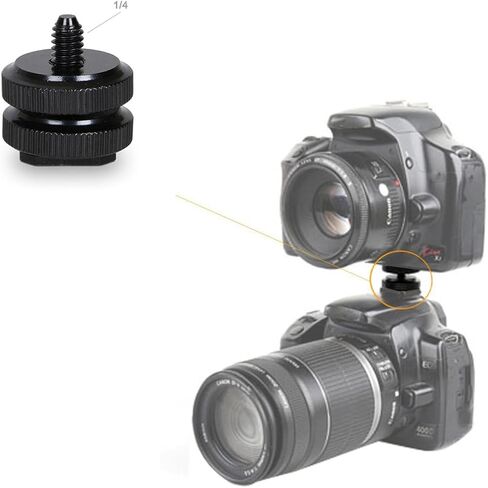 4pcs /4 Inch 20 Camera Hot Shoe Adapter Mount, Aluminum Alloy in Kuwait