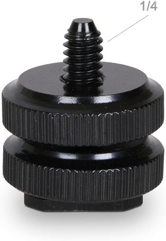 4pcs 4pcs 1/4 Inch-20 Double Screw Hot Shoe Mount Adapter in Kuwait