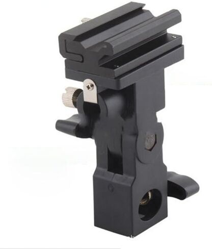 Black Plastic Flash Bracket Mount for DSLR Camera Flash Holder in Kuwait