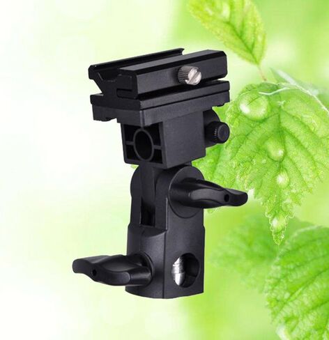Black Plastic Flash Bracket Mount for DSLR Camera Flash Holder in Kuwait