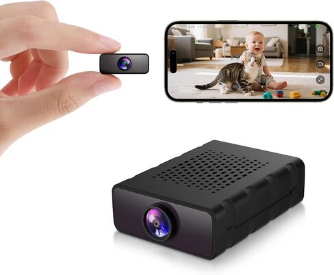 Criuste Mini Camera with Free Cloud, 4K Nanny Cam Hidden Home Spy Camera for Security | Night Vision Motion Detection (2A01) in Kuwait