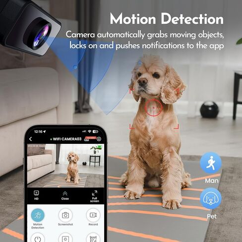 Criuste Mini Camera with Free Cloud, 4K Nanny Cam Hidden Home Spy Camera for Security | Night Vision Motion Detection (2A01) in Kuwait