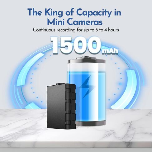 Criuste Mini Camera with Free Cloud, 4K Nanny Cam Hidden Home Spy Camera for Security | Night Vision Motion Detection (2A01) in Kuwait