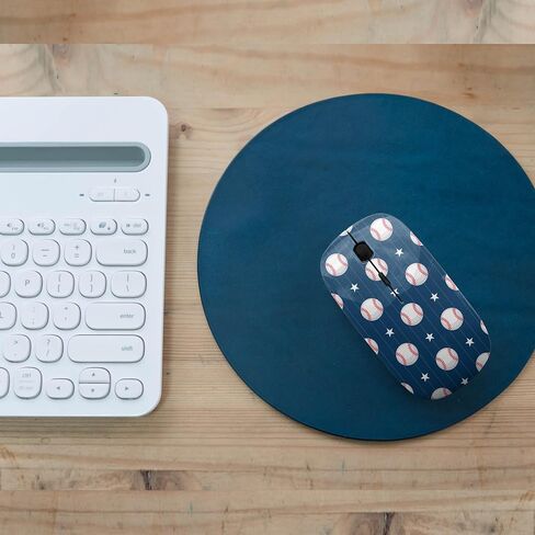 2.4GHz USB Wireless Mouse, Baseball Sport Pattern, Ergonomic Slim Computer Mice for Kids in Kuwait
