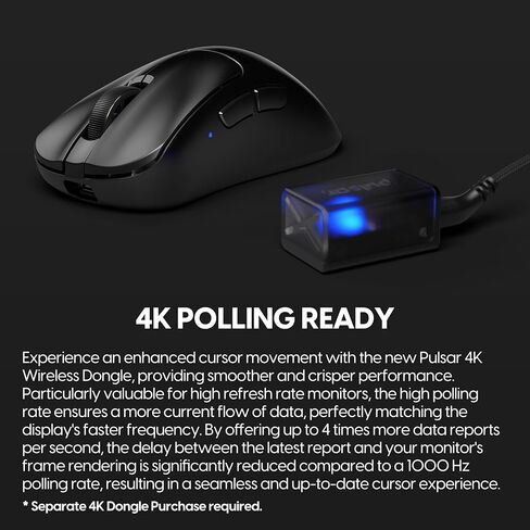 Pulsar Gaming Gears Xlite v3 Wireless Gaming Mouse, Mini, Black in Kuwait