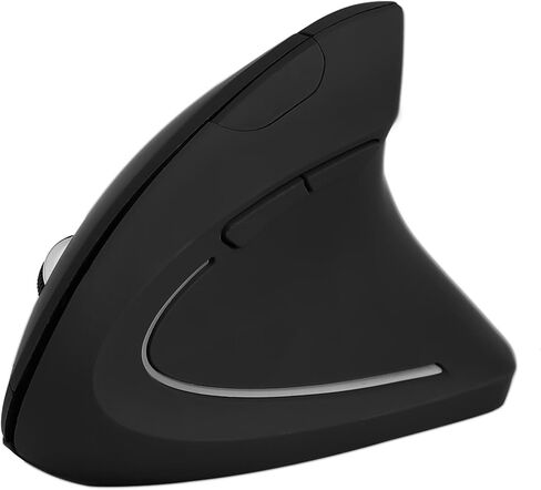 Mouse Vertical, Ergonomic Vertical Mouse Ergonomic Vertical Gaming Mouse Non Delay 2.4GHz Optical 1600DPI for Pc Laptop (Black) in Kuwait