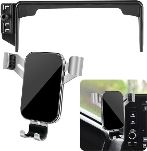 LUNQIN Car Phone Holder for Honda CRV CR-V 2023-2026 and Honda HRV HR-V 2023-2027 Auto Interior Accessories Best Cell Phones Mount Cellphone Mobile Cradle Charging Navigation Screen Stand Accessory in Kuwait