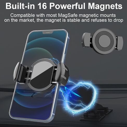Rookii Magnetic Phone Holder Clip, that Turns Any Phone Into a Mag-Safe-Compatible Device,for Most Magnetic Car Gym Phone Mount in Kuwait