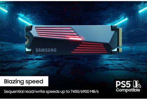 Samsung MZ-V9P4T0CW 990 PRO Heatsink PCIe 4.0 NVMe M.2 SSD 4TB Bundle with 1 Year CPS Enhanced Protection Pack in Kuwait