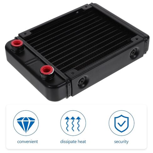 Water Cooling Radiator with 120 12 Tube Aluminum G1 4 Thread Ports in Kuwait