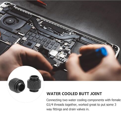 2pcs G1/4 Male to Male Water Cooling Connector with Sealed Ring in Kuwait
