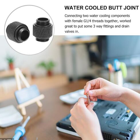 2pcs G1/4 Male to Male Water Cooling Connector with Sealed Ring in Kuwait
