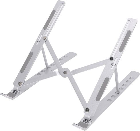 Aluminum Foldable Laptop Stand, 7 Height with Non Slip Silicone in Kuwait