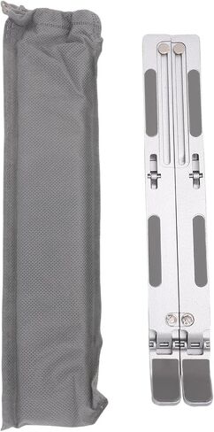 Aluminum Foldable Laptop Stand, 7 Height with Non Slip Silicone in Kuwait