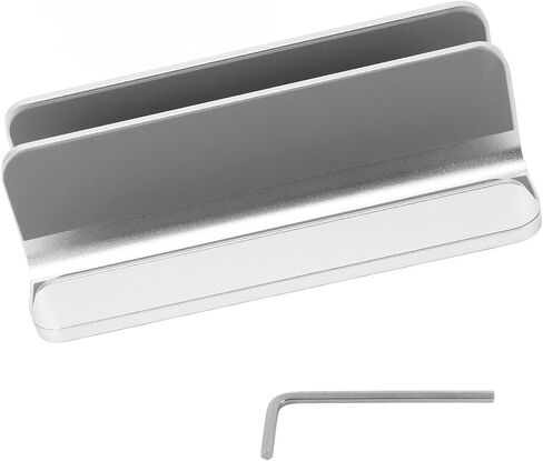 Haofy Vertical Laptop Stand Aluminum Alloy Laptop Holder with Space Saving in Kuwait