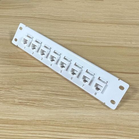 CAT6 8 Port Panel Supports Back CAT6 Unshielded with Coded T568A/B Wiring for Cables Rack/Wall Mount in Kuwait