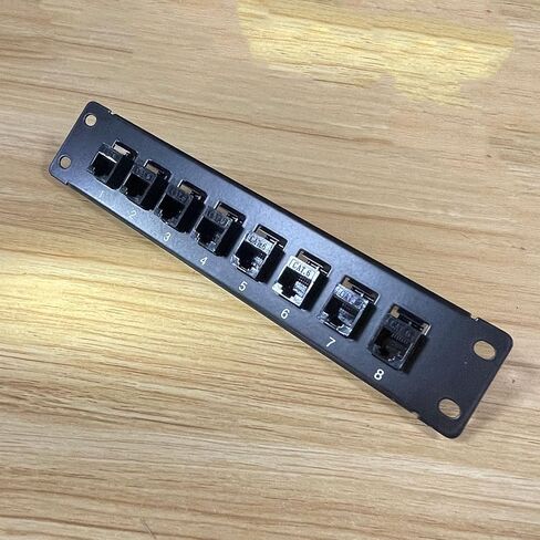 CAT6 8 Port Panel Supports Back CAT6 Unshielded with Coded T568A/B Wiring for Cables Rack/Wall Mount in Kuwait