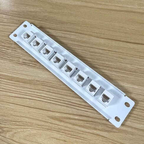 CAT6 8 Port Panel Supports Back CAT6 Unshielded with Coded T568A/B Wiring for Cables Rack/Wall Mount in Kuwait