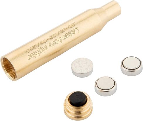 Laser Bore Sight for .30-06/25-06/270 Cartridge Hunting Red Dot Boresighter with 6 Batteries（2 Set Batteries） in Kuwait
