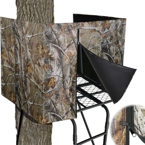 TOBWOLF Tree Stand Blind, Deer Hunting Camouflage Cover with Zipper in Kuwait